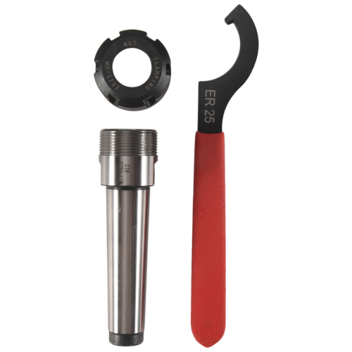 Mt3 Er25 Collet Chuck Holder Fixed Cnc Milling Turning Tools + 1Pc Spanner 2