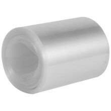 Tubo termorestringente in PVC da 70 mm per pellicola 4 x 18650 da 5 m trasparente