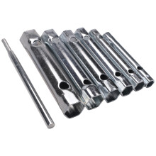 Set di 6 chiavi a tubo metriche da 8-19 mm, chiave a tubo per candele, chiave a doppia estremità in acciaio per riparazione idraulica automobilistica