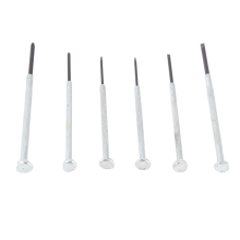 Kit di riparazione per occhiali da sole con naselli, viti, cacciavite e pinzette per orologi.
