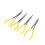 Ensemble de 4 pinces à bec extra-long de 11 pouces, pointe droite et courbée, outils à main 4