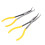 Ensemble de 4 pinces à bec extra-long de 11 pouces, pointe droite et courbée, outils à main 5