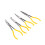 Ensemble de 4 pinces à bec extra-long de 11 pouces, pointe droite et courbée, outils à main 3