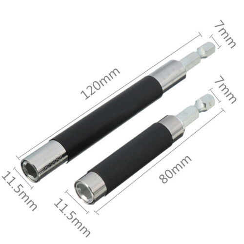 High Quality 80mm 120mm Extension Driver Drill Bit Holder Hex Screw Socket Magnetic Impact Adapter 2