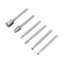 6PCS HSS Rotary Multi Tool Burr Routing Router Bit Mühle Cutter Befestigung für