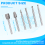 6 stuks HSS roterende multitool freesfreesbit voor 7