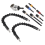 Flexible Drill Extension Hex Shank Nut Driver Bit Set, Bendable Bit,Universal Socket Adapter Set 4