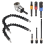 Flexible Drill Extension Hex Shank Nut Driver Bit Set, Bendable Bit,Universal Socket Adapter Set 3