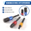 Flexible Drill Extension Hex Shank Nut Driver Bit Set, Bendable Bit,Universal Socket Adapter Set 6