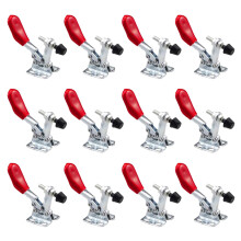12 pezzi di morsetto a ginocchiera regolabile per utensili manuali 201A antiscivolo rosso orizzontale 201-A a sgancio rapido per impieghi gravosi