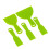 5 Pieces Plastic Putty Knife Set Flexible Paint Scrapers Tool for Spackling, Patching, Decals, Wallpaper, Baking, Wall 1