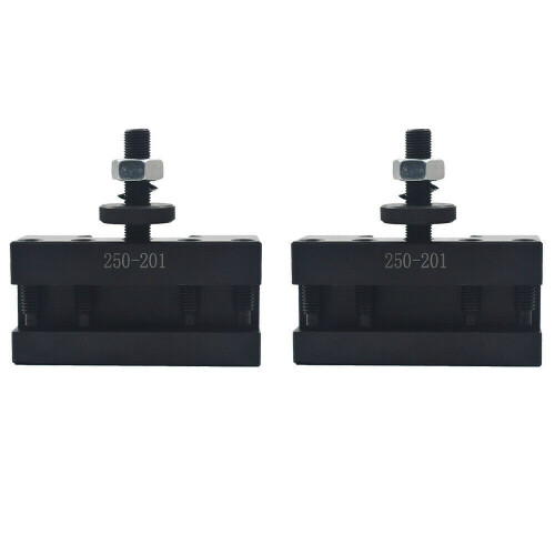 2Pcs 250-201 Quick Change Tool Holder Turning and Facing for Lathe Cutter Cutting Bits 1