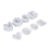 4 Pack Box Resin Molds Jewelry Heart Shape /Hexagon/Round and Square Epoxy Containers with Lid 4