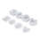 4 Pack Box Resin Molds Jewelry Heart Shape /Hexagon/Round and Square Epoxy Containers with Lid 3