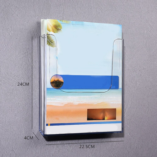 Letter Holder Mail Organizer Wall Mount Hook Acrylic Home Office Decoration 2