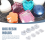 4 Pack Box Resin Molds Jewelry Heart Shape /Hexagon/Round and Square Epoxy Containers with Lid 5