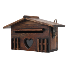 Retro-Briefkasten aus Holz, exquisiter Briefkasten für den Außenbereich, regenfest, Vorschlagsbrief für Home-Office-Bedarf