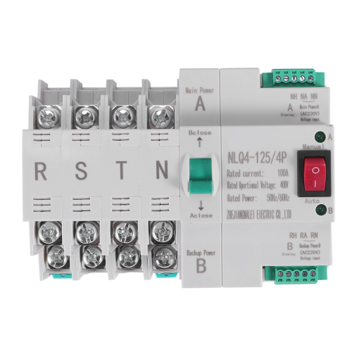 MCB Typ Dual Power Automatic Transfer Switch 4P 100A ATS Leistungsschalter Elektrische 2