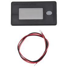 Misuratore di capacità della batteria, misuratore da 10-100 V, indicatore di temperatura in Fahrenheit con tensione percentuale da 12 V, 24 V e 48 V