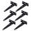6 PCS 4 Inch T-Strap Hinges Rustic Gate Strap Hinge Rustproof Door Black for , Fence and Barn Gates 3