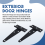 6 PCS 4 Inch T-Strap Hinges Rustic Gate Strap Hinge Rustproof Door Black for , Fence and Barn Gates 10