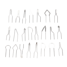 23 pezzi di accessori in metallo ad alta impedenza per pirografia, filo riscaldante portatile di ricambio, kit di punte pirografiche mini per intaglio