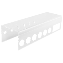 Wandgemonteerde houder voor whiteboardmarkers van acryl, 6 sleuven voor transparante gummen, voor kantoor, school en thuis