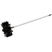 Trockner-Entlüftungsreinigungsset, 3,6 m, flexibel, 9 Stangen, Trockenkanalreinigung, Schornsteinfegerbürste mit Flusen