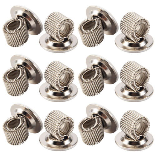 12 PCS Stainless Steel Pen Pencil Holder Clips with Adjustable Spring Loop Self Adhesive Clip 2