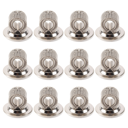 12 PCS Stainless Steel Pen Pencil Holder Clips with Adjustable Spring Loop Self Adhesive Clip