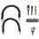 Flexible Drill Extension Hex Shank Nut Driver Bit Set, 3Pcs Universal Socket Adapter Screwdriver Set 8