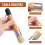 Pennelli per gesso e cera: pennello piatto e rotondo con setole, pennelli multiuso (4 pezzi) 7
