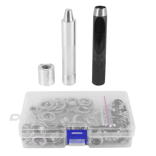 Grommet Tool Kit, Setting 100 Sets Grommets Eyelets (1/2 Inch Diameter) and Eyelet Punch Die 2