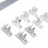 Horizontale lineaire lagergeleiderset 8 mm diameter bewegingsbus 200 mm as optisch 8