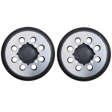 Patin de ponçage auto-agrippant de 5 pouces avec support en métal pour rails aléatoires - Modèles compatibles DWE6421, paquet de 2