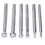 6Pcs Leather Stamping Tools Working Saddle Making Stamps Set Special Shape Stamp Punch Craft 2