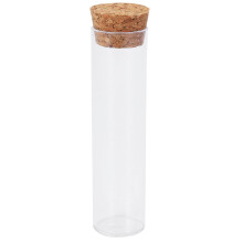 50 stuks/pak 25x95mm platte bodem thee plastic reageerbuis Drosophila flesjes cultuur met kurken stoppen