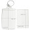 100Pcs Photo Keychain Rectangle Transparent Blank Acrylic Insert Picture Frame Keyring Key Holder DIY Split Ring 3