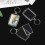 100Pcs Photo Keychain Rectangle Transparent Blank Acrylic Insert Picture Frame Keyring Key Holder DIY Split Ring 7
