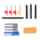 10Pcs Carbide Insert Blades + 4Pcs Lathe Turning Tool Holder Set Wrench for Machine Sets 3