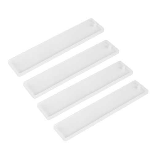 4er-Pack DIY-Lesezeichen-Harzform, Silikonformen, transparente Form für Schmuckherstellung 2