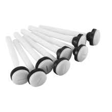8 Pack Toilet Tank Plastic Bolts M10 to Bowl Bathroom Repair Kits Fitting Screws and Seal Set Pan Head