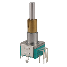 EC11EBB24C03 Dual Encoder mit Schalter 30 Positionierung Anzahl 15 Puls Punkt Griff 25mm