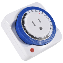 Presa timer 24 ore Interruttore programma meccanico Protezione presa a muro 125 V Risparmio energetico (spina USA)
