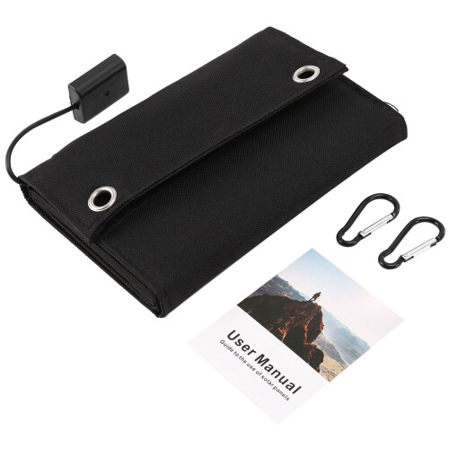 12W Foldable USB Solar Panel Portable Folding Waterproof Charger Outdoor Mobile Power Battery 1