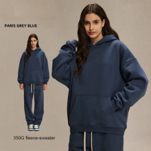 （S）Vintage Plus Size 350 Gsm One Piece Hoodie Autumn Streetwear