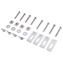 4-delige T-Track Mini-klemset met ijzeren machineplaatbevestiging voor CNC