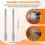 20 Pcs Diamond Grinding Bits 4mm Cylinder Head Bit Rotary Burr Set for Most Tool Grinder 6