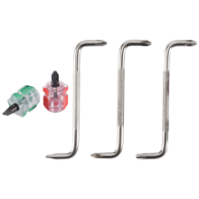 5-in-1 offset schroevendraaier Z-vormige schroevendraaiers magnetische sleufschroevendraaiers met dubbele kop handgereedschapset