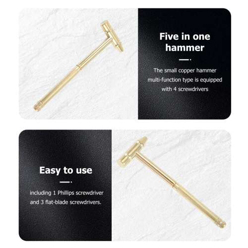 Mini-Multifunktions-Kleinhammer, 5-in-1-Hammer mit Schraubendreher 2